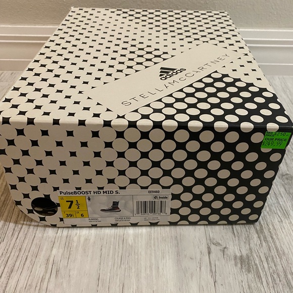 NWT: ADIDAS BY STELLA MCCARTNEY PULSEBOOST MID SOCK SNEAKER- Size. 7 1/2 - Picture 7 of 7